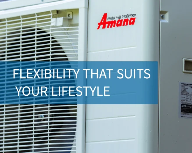 amana hvac unit with text